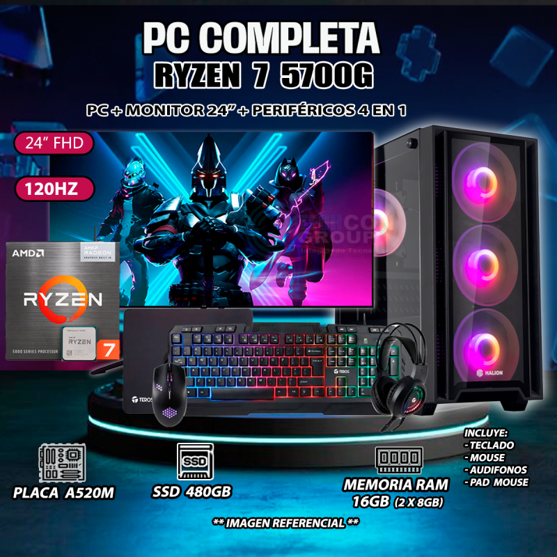 PC COMPLETA RYZEN 7 5700G