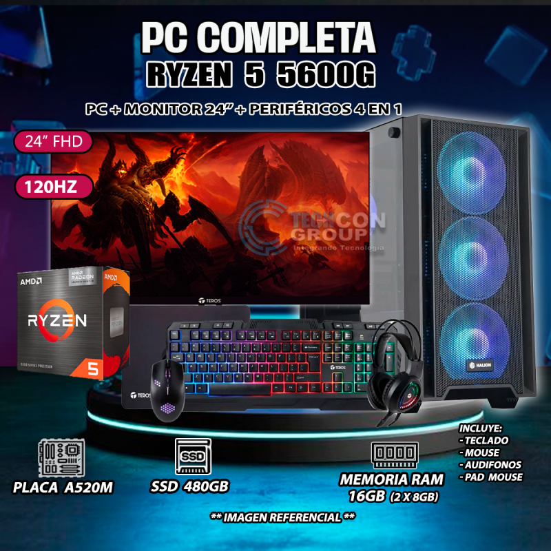 PC COMPLETA RYZEN 5 5600G