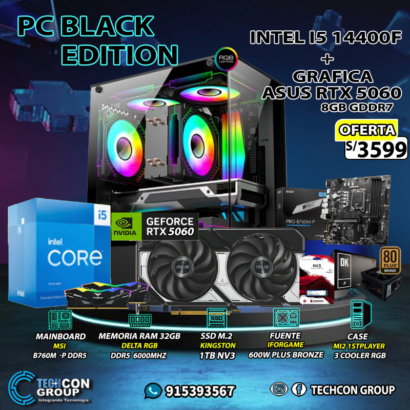 PC I5 14400F + RTX5060