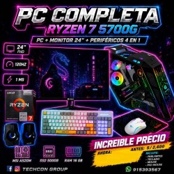 PC COMPLETA RYZEN 7 5700G...