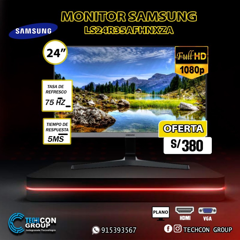 MONITOR SAMSUNG 24" SR24R LS24R35AFHNXZA
