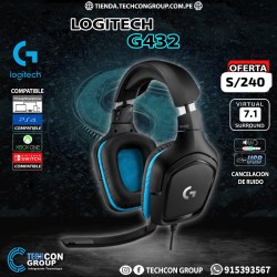 AUDIFONO LOGITECH G432, USB